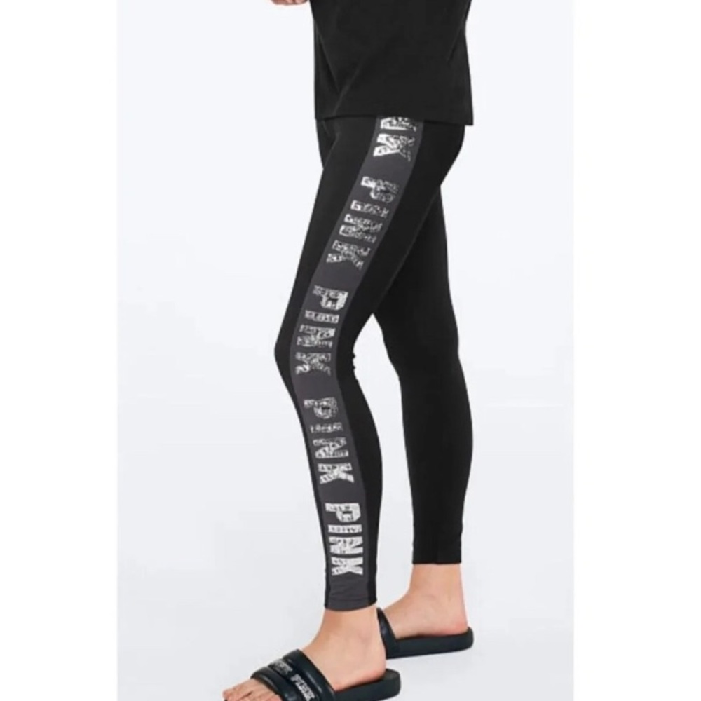 NWT pink bling yoga leggings sz xs